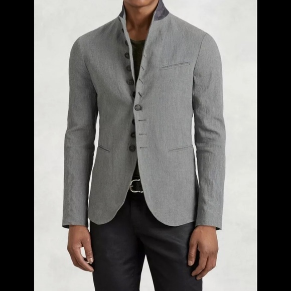 john varvatos multi button jacket